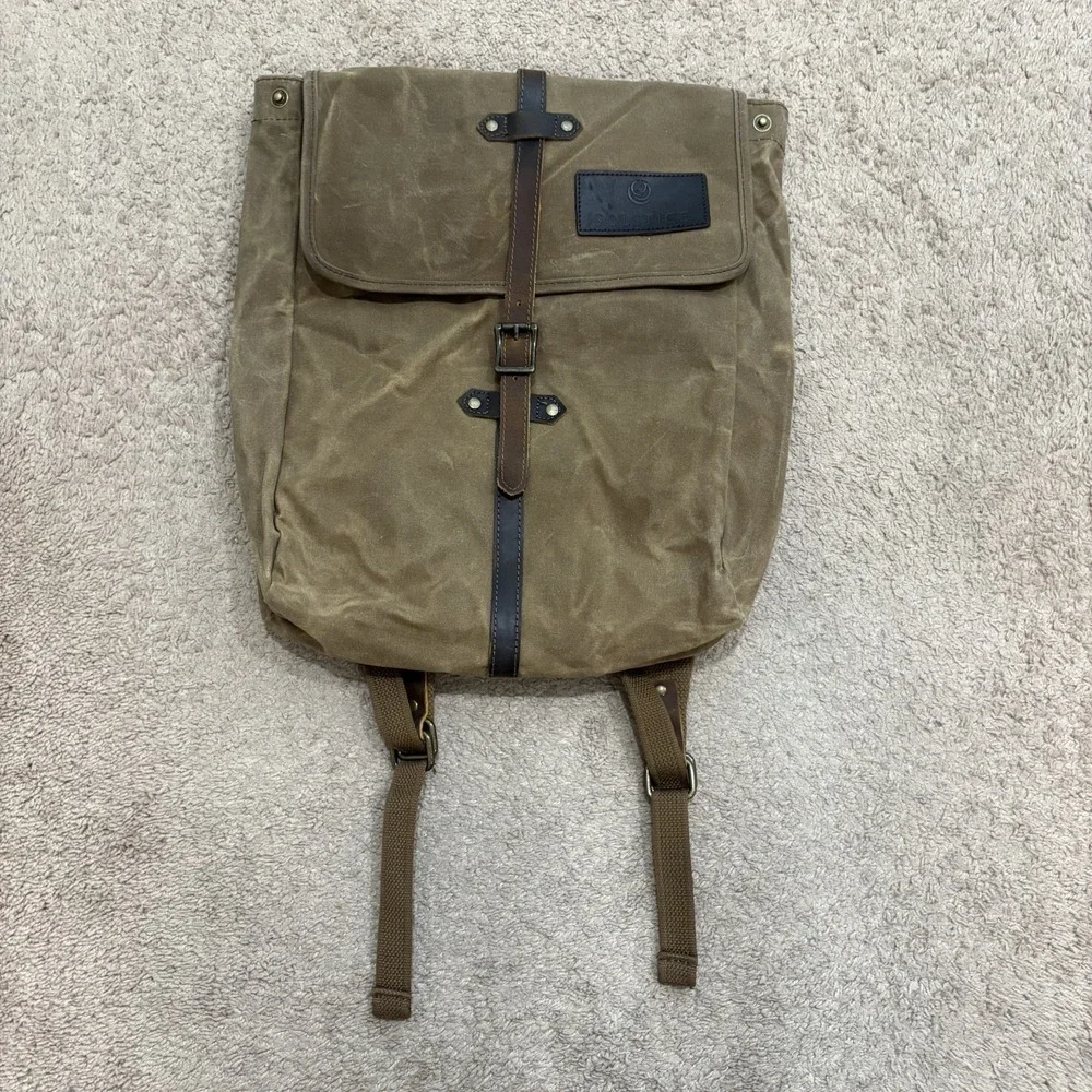 SOLSTICE Oil Waxed Canvas Rucksack Brown Travel Outdoor Bags Backpack